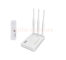 Комплект WiFi роутер Netis MW5230 + 3G/4G модем Huawei E8372