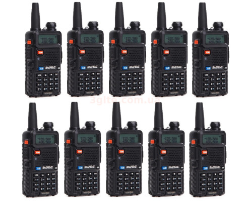 Baofeng UV-5R - комплект раций 10шт.