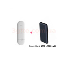 Комплект ЗСУ для интернета ZTE MF79u  + павербанк 5000 - 10000 mAh 