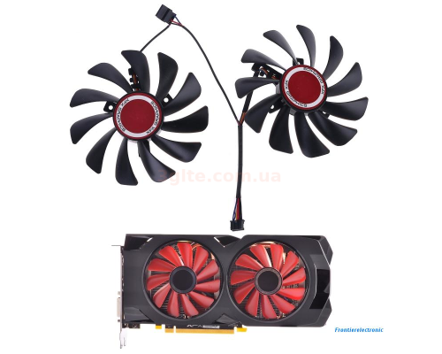 XFX Radeon RX580 RX590, 2 шт. 95 мм