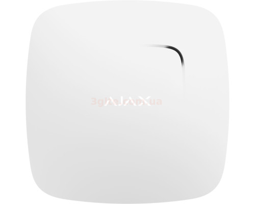 Бездротовий датчик детектування диму і чадного газу Ajax FireProtect Plus White