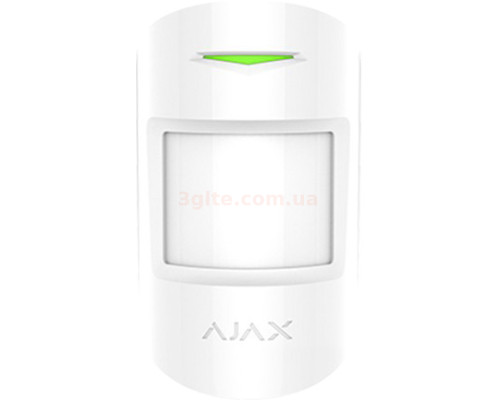Безпроводовий датчик руху Ajax MotionProtect Plus White