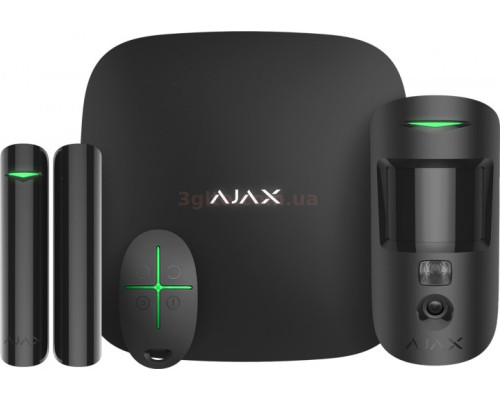 Комплект охоронної сигналізації Ajax StarterKit Cam Black